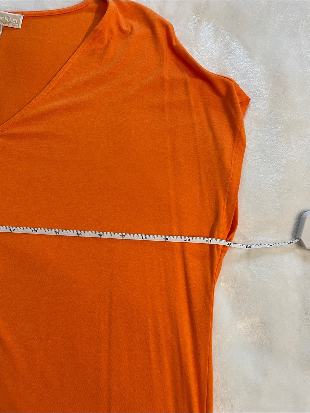 Michael Kors V-Neck Ruffle Tunic Top - Picture 4 of 10